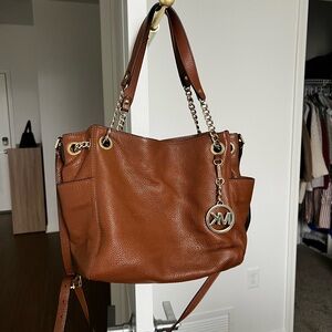 Michael Kors Tan Leather Shoulder Bag